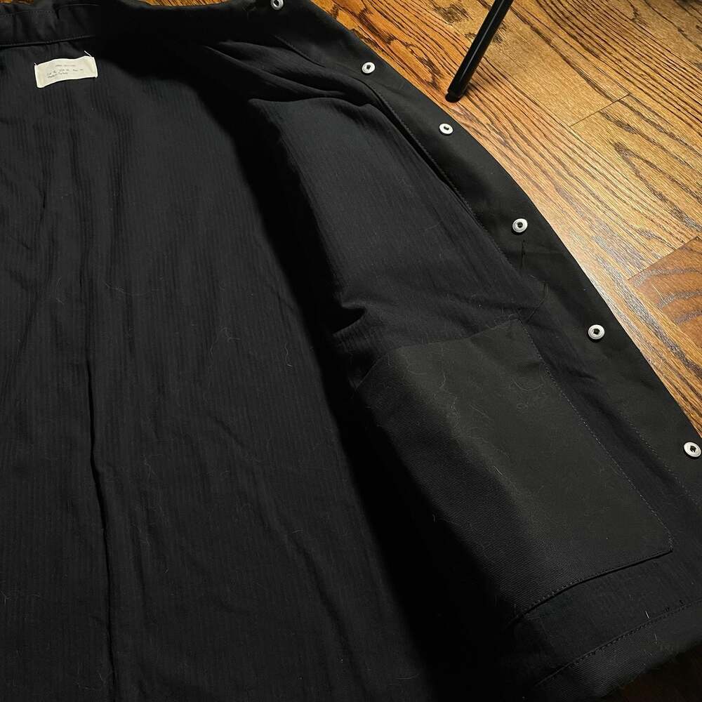 Zara Origins Black Cotton Overshirt Jacket XL - Picture 5 of 6